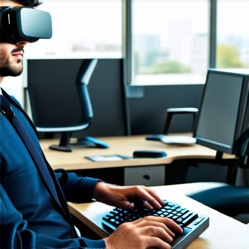 What was a disadvantage of using virtual reality for office and collaboration applications?