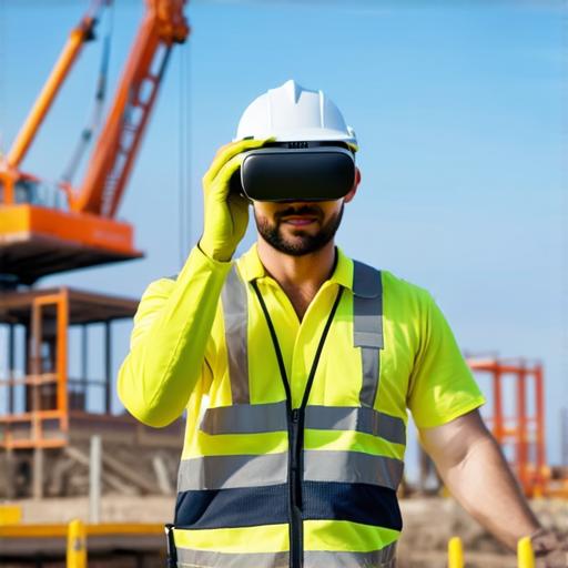 How can virtual reality be applied in the construction industry?