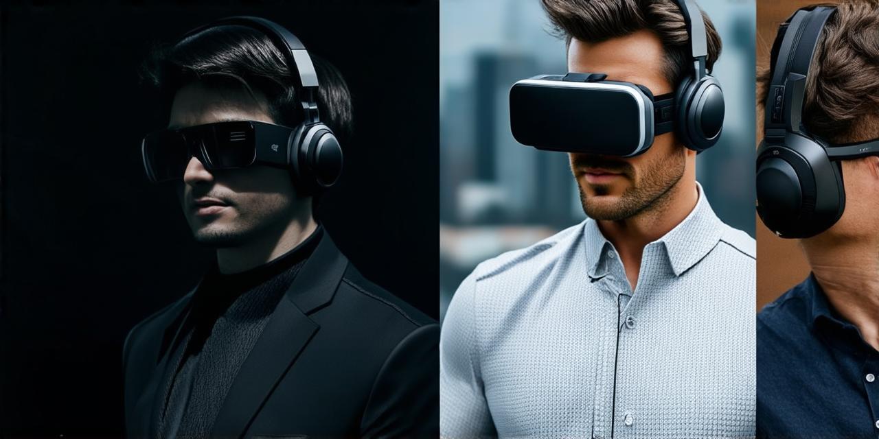 List two models of virtual reality headsets along with their respective prices.