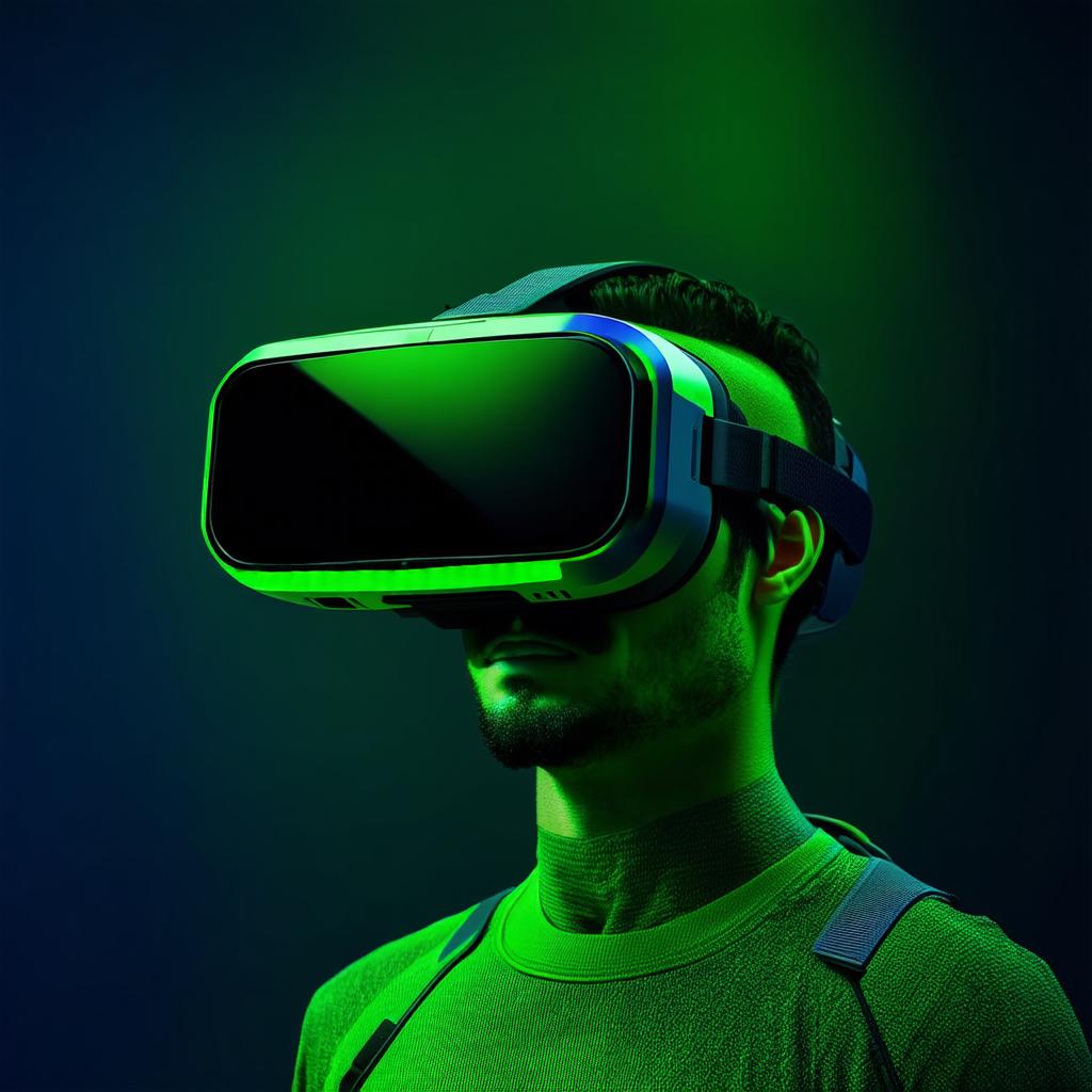 What is the function of the pass-through feature on a virtual reality headset