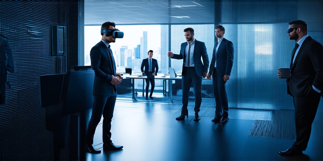 How is virtual reality implemented in the business sector