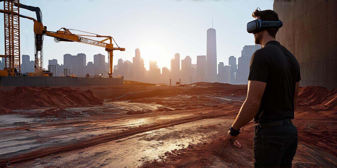 How can virtual reality be applied in the construction sector