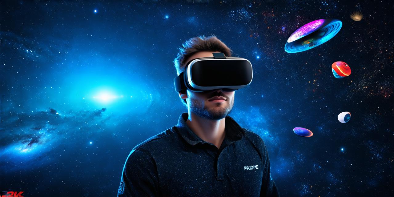 What do you observe when you wear a virtual reality headset