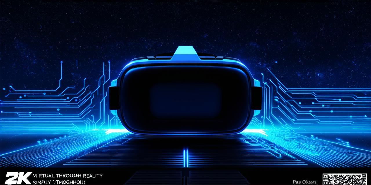 What is the function of the pass-through feature on a virtual reality headset